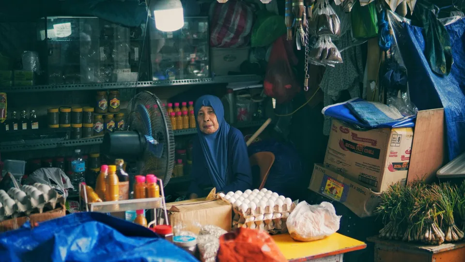 Quầy rau củ tươi